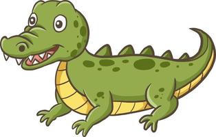 dessin animé crocodile mignon illustration clipart kawaii vecteur