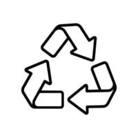 recycler le logo modifiable, icône de vecteur d'environnement