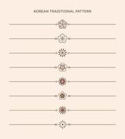 motif de ligne traditionnel coréen. style asiatique. culture chinoise. illustration graphique abstraite de vecteur. Corée, symbole de la Chine vecteur
