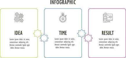 ensemble d'infographies pour le concept d'entreprise avec des icônes et 3, 4 options ou étapes. vecteur