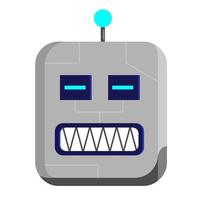 icône de tête de robot vecteur