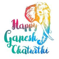 heureux ganesh chaturthi vecteur