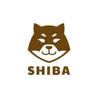 création de logo de chien japonais shiba inu vecteur