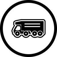 Conception d&#39;icône de camion benne vecteur