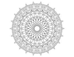 mandala art design noir et blanc, royal, ancien vecteur