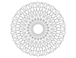 mandala art design noir et blanc, royal, ancien vecteur