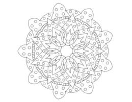 mandala art design noir et blanc, royal, ancien vecteur