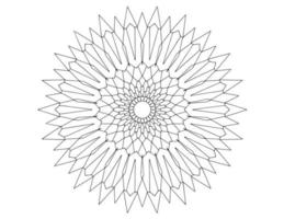 mandala art design noir et blanc, royal, ancien vecteur