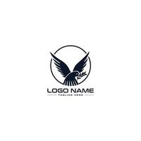 modèle de vecteur de conception de logo d'oiseau créatif
