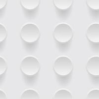 motif sous la forme d'un cercle de papier blanc avec des ombres sur un fond blanc. schéma. illustration vectorielle vecteur