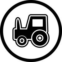 Conception d&#39;icône de tracteur vecteur