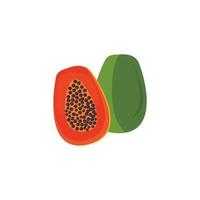 conception de vecteur de fruit de papaye isolé