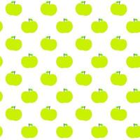 Illustration vectorielle transparente motif pomme verte sur blanc vecteur