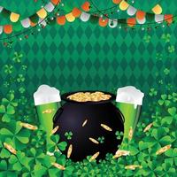 st. concept de fête de la saint-patrick vecteur