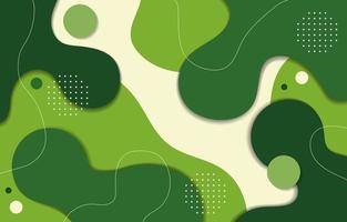 concept de design dynamique fond vert moderne