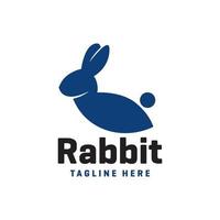 logo moderne animal lapin vecteur