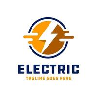 conception de logo électrique moderne vecteur