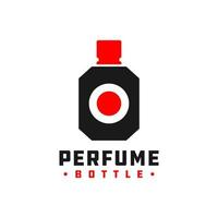 logo de bouteille de parfum moderne vecteur