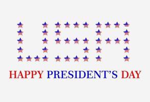 illustration de la fête du président heureux. vecteur de la fête du président heureux. célébrant la fête du président.