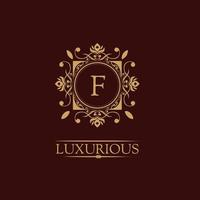 modèle de logo de luxe en vecteur pour restaurant, redevance, boutique, café, hôtel, héraldique, bijoux, mode et autres illustrations vectorielles