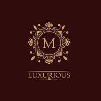 modèle de logo de luxe en vecteur pour restaurant, redevance, boutique, café, hôtel, héraldique, bijoux, mode et autres illustrations vectorielles