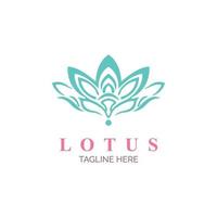 vecteur de modèle de conception d'icône de logo de fleur de lotus pour le salon ou l'entreprise de spa de marque et autre
