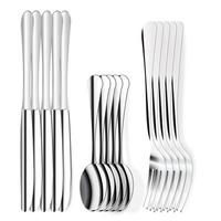 ensemble de couverts couteaux, fourchettes, cuillères isolés sur blanc. illustration vectorielle. vecteur