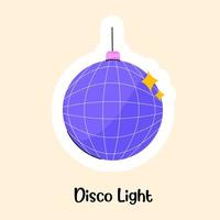 lumière de décoration disco vecteur