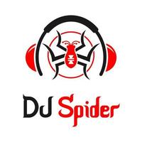 création de logo de musique dj araignée