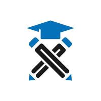 logo moderne de l'éducation scolaire vecteur
