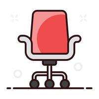 conception d'icône de chaise vecteur