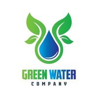 création de logo d'eau minérale naturelle vecteur
