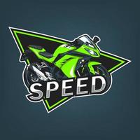 associations de motos, illustration vectorielle de moto. logo de sport vecteur