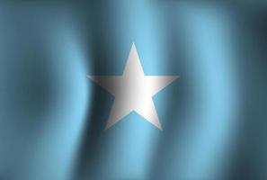 fond de drapeau de la somalie en agitant 3d. fond d'écran de la bannière de la fête nationale de l'indépendance vecteur