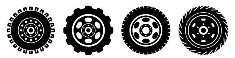 vecteur de pneus de véhicules différents