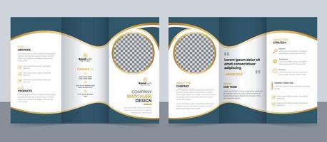 conception de modèle de brochure à trois volets entreprise moderne entreprise créative. vecteur