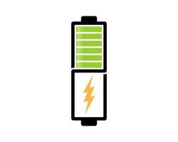 logo de l'énergie de la batterie à l'infini vecteur