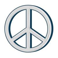 symbole de paix et d'amour vecteur