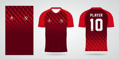 modèle de maillot de sport pour la conception de chemise uniforme de football vecteur