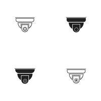 illustration vectorielle du symbole de la vidéosurveillance et de la caméra vecteur