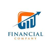 logo d'entreprise marketing et financier vecteur