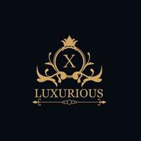 modèle de logo de luxe en vecteur pour restaurant, redevance, boutique, café, hôtel, héraldique, bijoux, mode et autres illustrations vectorielles