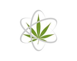 symbole de la science du cannabis vecteur