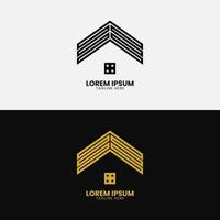 logo de bâtiment abstrait avec un concept élégant. adapté pour le logement, les entreprises, les consultants, etc. vecteur
