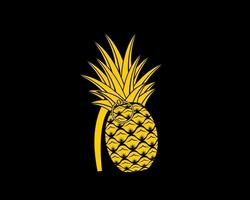 grenade ananas jaune vecteur