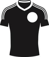 une football Jersey avec une blanc Bande sur le poitrine vecteur