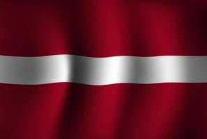 fond de drapeau de la lettonie en agitant 3d. fond d'écran de la bannière de la fête nationale de l'indépendance vecteur
