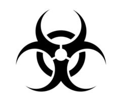 l'icône de danger biologique. symbole de danger biologique. vecteur