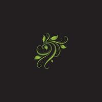 icône abstraite de fleur de logo. modèle de conception. plante fleurie à plat vecteur