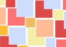 fond carré coloré avec thème abstrait vecteur